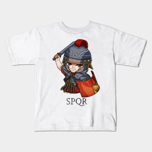 Majestic Legacies: SPQR Design Kids T-Shirt